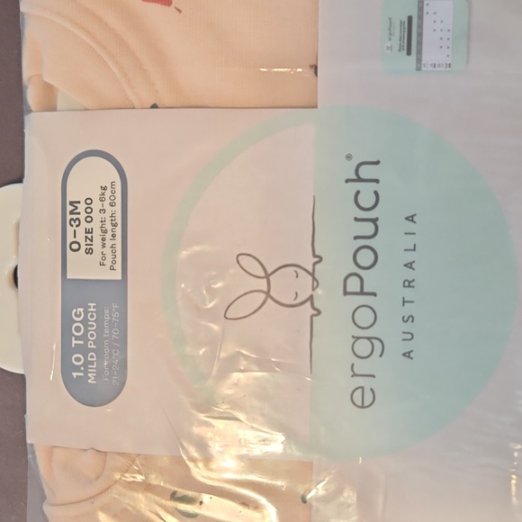 COPY - ergoPouch Australia cocoon swaddle bag, 0 to 3M, peach with fruits - Picture 3 of 10